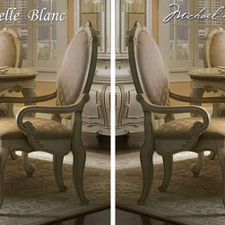 AICO Furniture - Lavelle Arm Chair (Set of 2) (Blanc) - 54004-04 - Furniture
