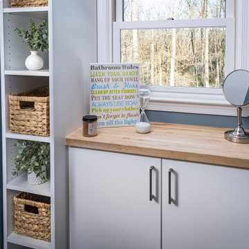 Harrisburg, PA Spa-calm, Age-ready, & Storage Smart Bathroom Remodel