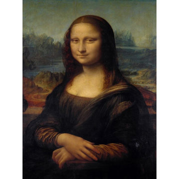 Tile Mural Mona Liza Or La Gioconda By Leonardo Da Vinci, 6"x8", Glossy