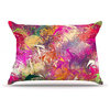 Danny Ivan "Splash" Rainbow Abstract Pillow Case, Standard, 30"x20"