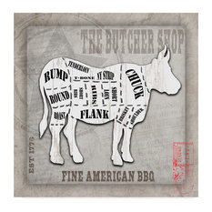 18x18-Inch Canvas Wall Art Butcher Shop II by LightBoxJournal