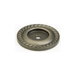SCHAUB 795-AN MONTCALM BACKPLATE, ANTIQUE NICKEL, 1-1/2 INCH DIA - Cabinet And Drawer Hardware