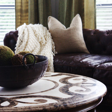 Rustic Transitional Living + Dining