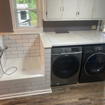Man Cave, Dog Washing Station & Bath Remodel