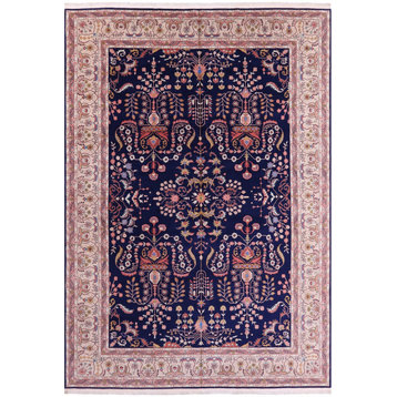 11' 2" X 16' 0" Persian Sarouk Hand-Knotted Wool Rug - Q14641