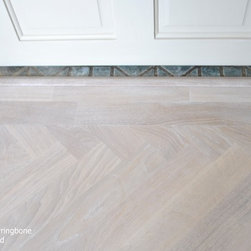 White Oiled Oak Herringbone - Hardwood Flooring