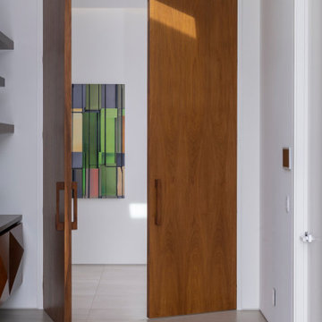 Serenity Indian Wells luxury desert mansion modern wooden door