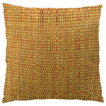 Plutus Brands - Plutus Kosoff Paprika Handmade Throw Pillow, Single Sided, 12x25 - Brighten up your home decor with this vivacious orange and mint color decorative accent pillow.