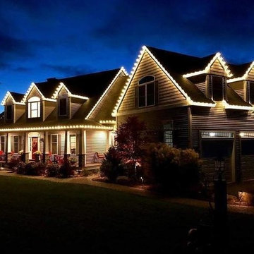LED Christmas Light Installation