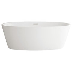 Coastal Serin 68-3/4 in. Acrylic Flatbottom Bathtub in White Coastal Serin 68-3/4 in. Acrylic Flatbottom Bathtub in White