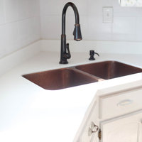 Rivera Copper 32" Double Bowl Undermount Kitchen Sink