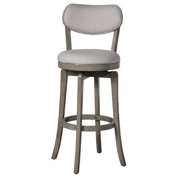 Sloan Swivel Counter Height Stool, Aged Gray