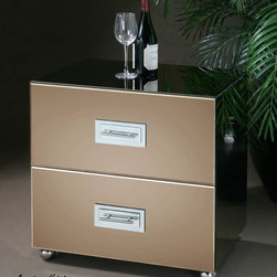Cathy Mirrored File Cabinet - Filing Cabinets