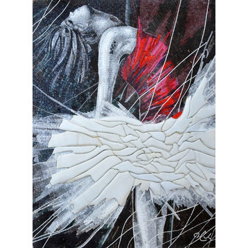 Ballerina Mosaic Dance Art, 31"x43"