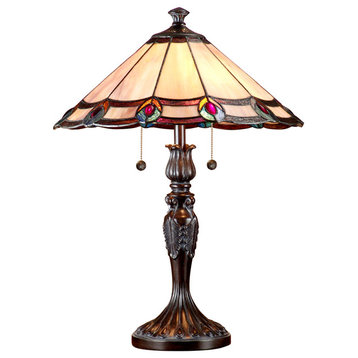 Springdale Aldridge Peacock Table Lamp