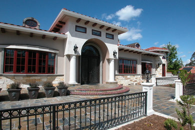 Example of a tuscan exterior home design in San Francisco