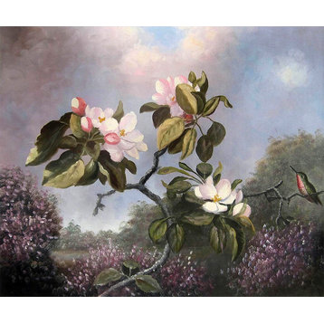 Apple Blossoms and Hummingbird