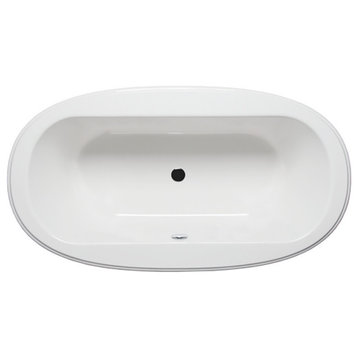 Malibu Matira Oval Soaking Bathtub 66x36x22 White