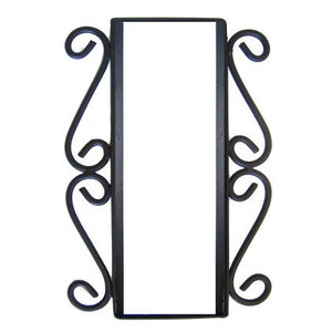 Wrought Iron Vertical House Number Frame Desert 2