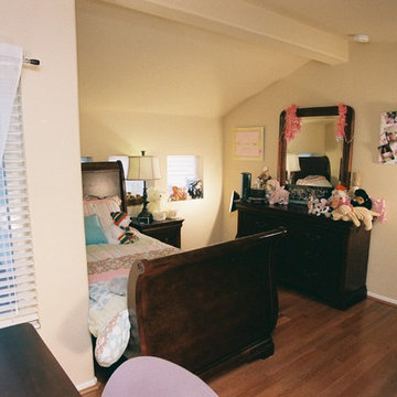 Loft Addition Bedroom in Sloped Ceiling