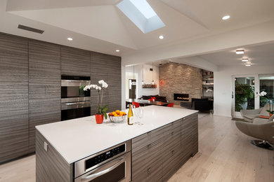 Example of a trendy kitchen design in Santa Barbara