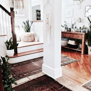 Entryway with White Faux Taxidermy
