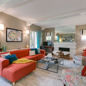 Modern family room makeover