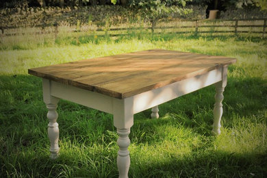 120cm 4ft Reclaimed Oak Dining Table