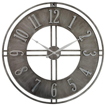 Urban Metal Industrial Clock 23.5 Inches