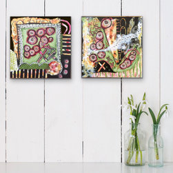 Smaller Abstract Paintings Created in a Series of 2 or More - Paintings