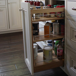 Eclectic-Traditional Whole House Remodel - Spice Jars And Spice Racks
