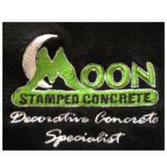 Moon Stamped Concrete