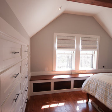 Custom Built-In Storage & Window Bench | Melrose Master Suite Addition