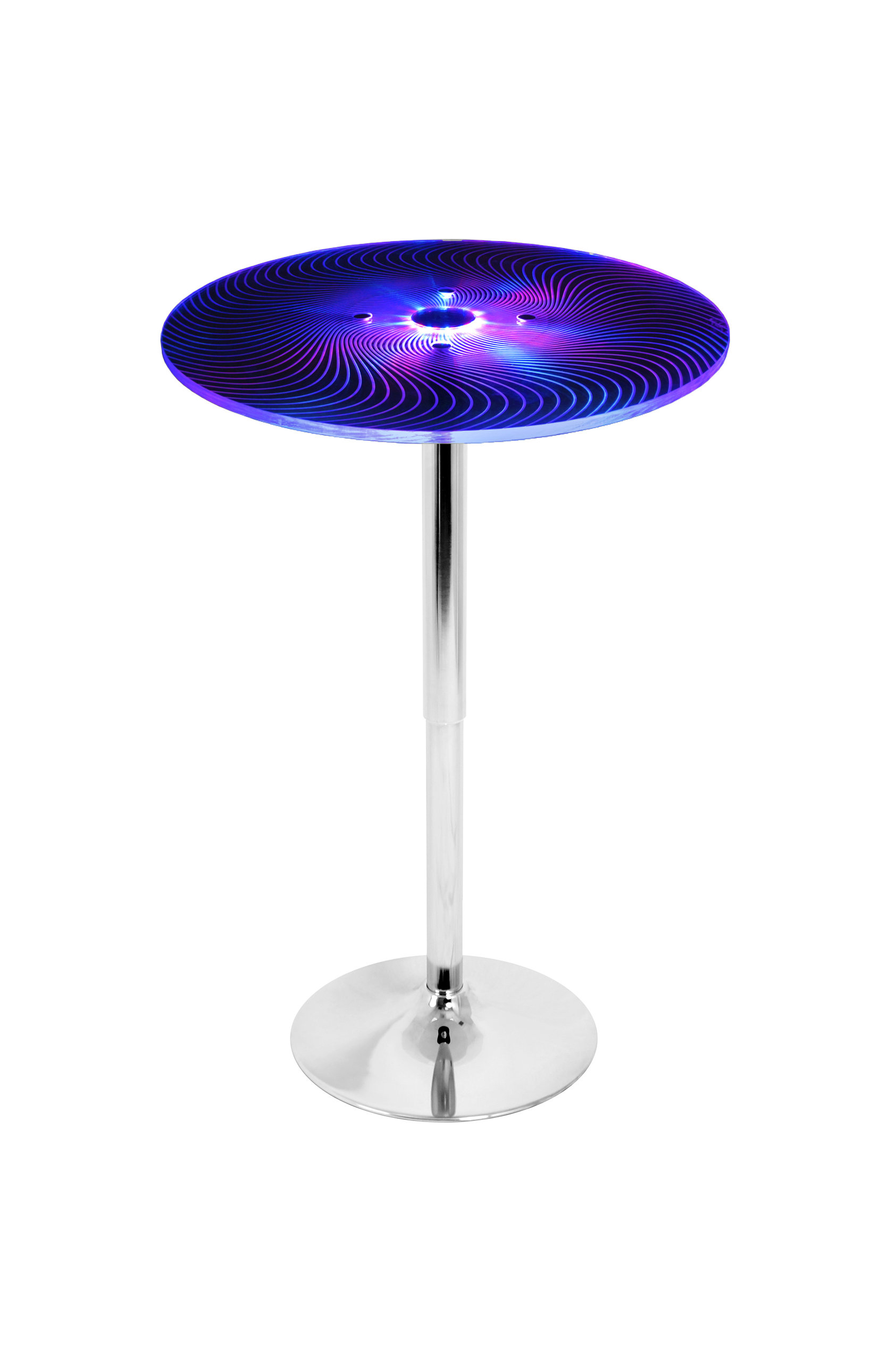 LumiSource Spyra Light Up Adjustable Bar Table