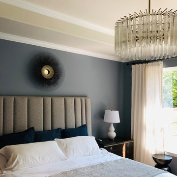 Modern Blue Master Bedroom