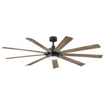 HInkley - Hinkley Turbine 80" Integrated LED Indoor/Outdoor Ceiling Fan, Matte Black - Turbine is a robust nine-blade fan, offering a clean look and excellent breeze. Its sleek blades accentuate all spaces, available in a variety of finishes. Complemented by a beautiful etched opal shade, Turbine boasts modern functionality. Versatile in style and form, Turbine appeals to both interior and outdoor living spaces.