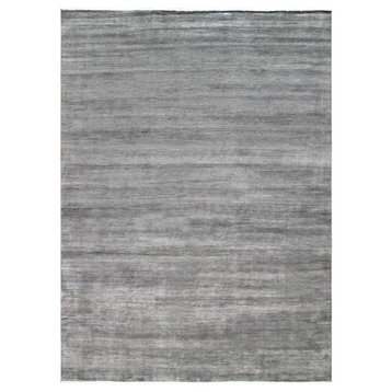 Pasargad Transitiona Collection Hand-Knotted Wool Area Rug, 9'11"x13'11"