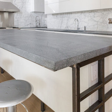 SoHo NYC Loft Kitchen With Virginia Alberene Soapstone