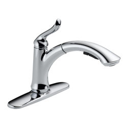 Delta Linden&trade; Single Handle Water-Efficient Pull-out Kitchen Faucet - Kitchen Faucets