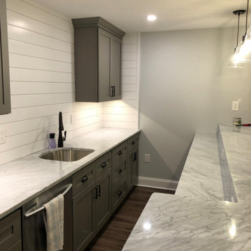 Glen Mills Finished Basement: Bar, Bath, Exercise, Built In’s and TV Area