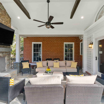Warm & Cozy McLean Patio Remodel