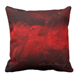 Dark Red Throw Pillows by Corbin Henry - Decorative Pillows