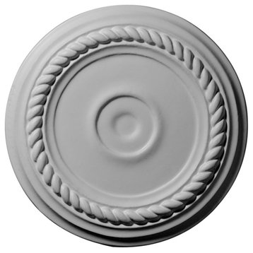 7 7/8"OD x 3/4"P Small Alexandria Ceiling Medallion, Fits Canopies up to 4 5/8"