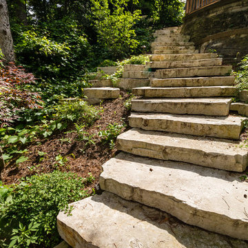 Mid-Century Modern Stone Steps - Cedarburg, WI