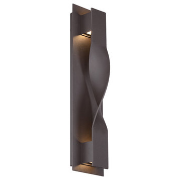 Modern Forms Twist LED Wall Light, Bronze