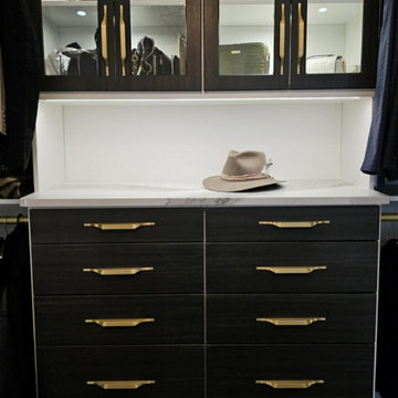 Japanese Inspired Primary Bathroom and adjoining Dressing Room