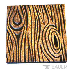 Hand carved metal finish tile - Home Decor