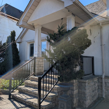 Picket Front Step Railing