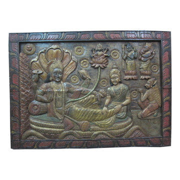 Yoga Room Decor Indian Carving