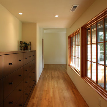 Hallway to Master with Built-in Storage